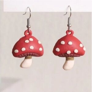 ❤️ FREE Mushroom Plant Boho Peasant Hipster Hippie Art Deco Farmhouse Earrings